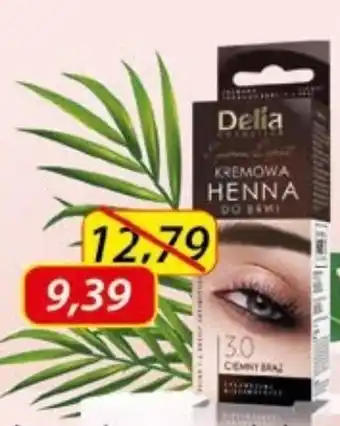 Drogeria Kosmyk Delia Cosmetics Eyebrow Expert Kremowa henna do brwi 3.0 ciemny brąz oferta