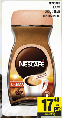TomiMarkt Nescafé Crema Kawa rozpuszczalna 200 g oferta
