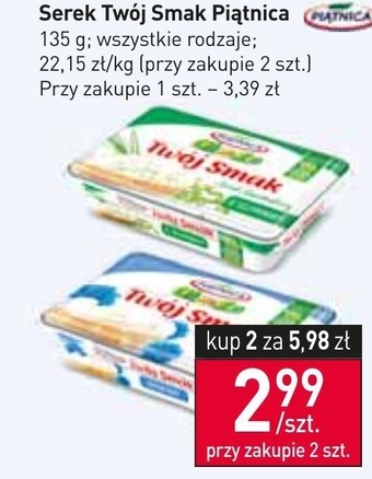Stokrotka Market Piątnica Twój Smak Serek śmietankowy z chrzanem 135 g oferta