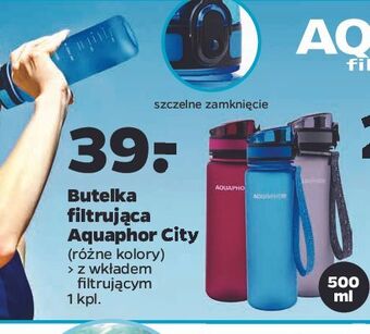 Netto Butelka filtrująca city 500 ml niebieska Aquaphor oferta