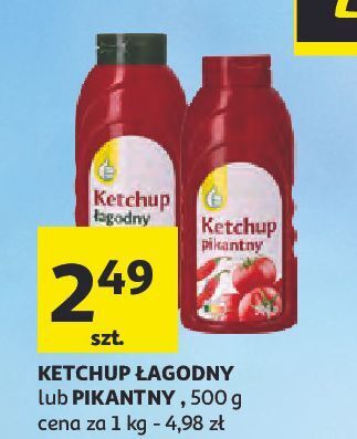 Auchan Ketchup łagodny Podniesiony Kciuk oferta