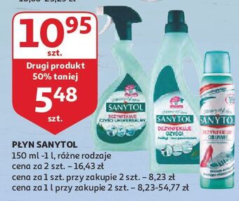 Auchan Płyn dodatek dezynfekujący do prania Sanytol oferta