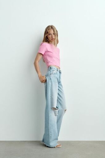 ZARA Cropped t-shirt oferta