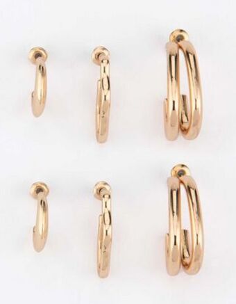 Takko Fashion Dział damski kolczyki - 3 szt. w opakowaniu oferta