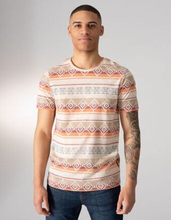 Takko Fashion Dział męski t-shirt - wzór etno oferta