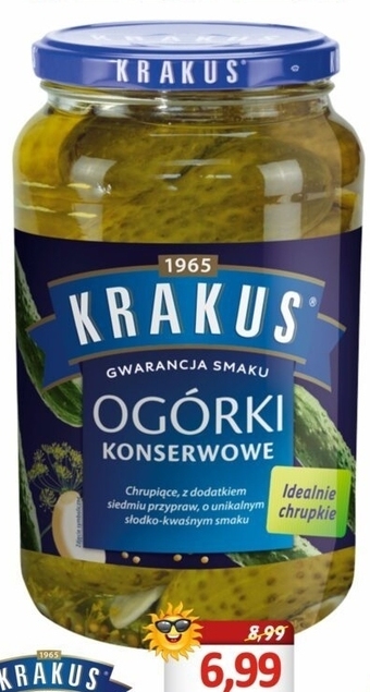 Hale Banacha Krakus Ogórki konserwowe 920 g oferta