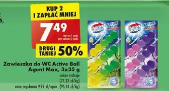 Biedronka Zawieszka fioletowa Agent Max Active Ball oferta