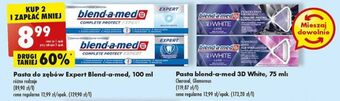 Biedronka Pasta do zębów glamourous white Blend-A-Med 3D White Luxe oferta
