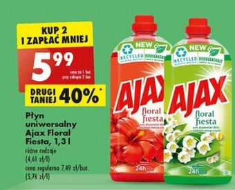 Biedronka Płyn do mycia czerwone kwiaty Ajax Floral Fiesta oferta