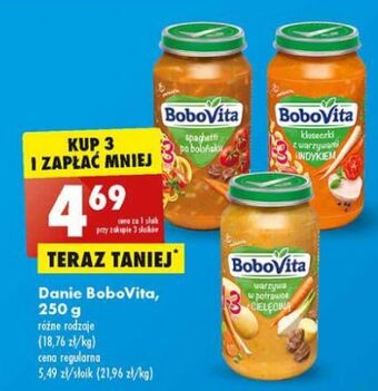 Biedronka Spaghetti po bolońsku Bobovita oferta