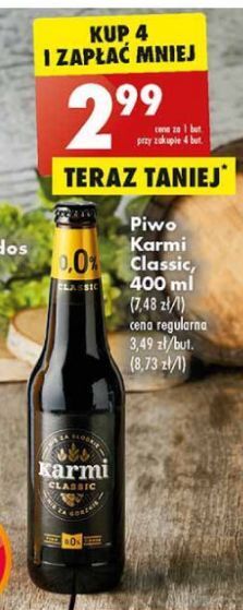 Biedronka Piwo Karmi Classic oferta