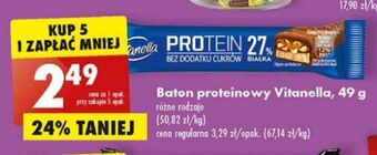 Biedronka Baton proteinowy Vitanella oferta