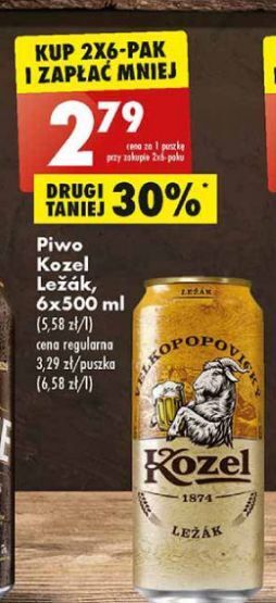 Biedronka Piwo Kozel Lezak oferta