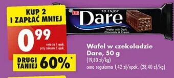Biedronka Wafelek w ciemnej czekoladzie Eti Dare oferta
