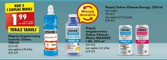 Biedronka Napój magnez + wit b6 b5 Oshee Vitamin Energy oferta
