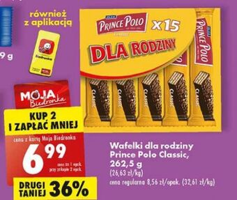 Biedronka Wafelek classic Prince Polo oferta