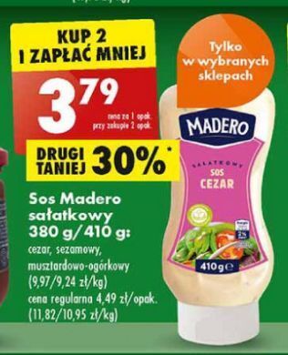 Biedronka Sos musztardowo-ogórkowy Madero oferta