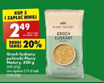 Biedronka Groch łuskany połówki Plony Natury oferta