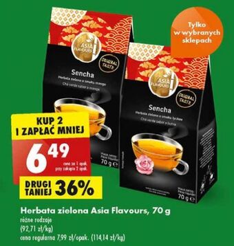 Biedronka Herbata sencha mango Asia Flavours oferta