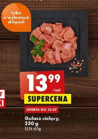 Biedronka Gulasz cielęcy oferta