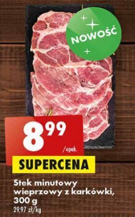 Biedronka Stek minutowy z karkówki oferta
