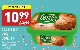 ALDI Zielona Budka Lody karmel z solą 1000 ml oferta