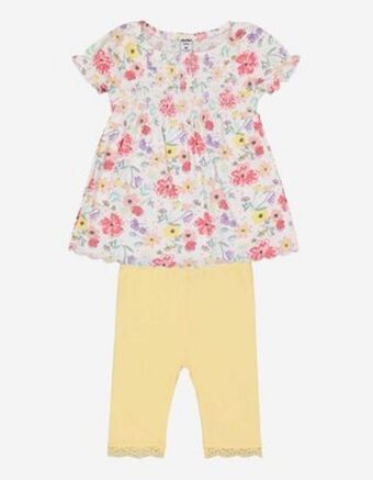 Takko Fashion Niemowlę komplet sukienka i leginsy - obszycie koronką oferta