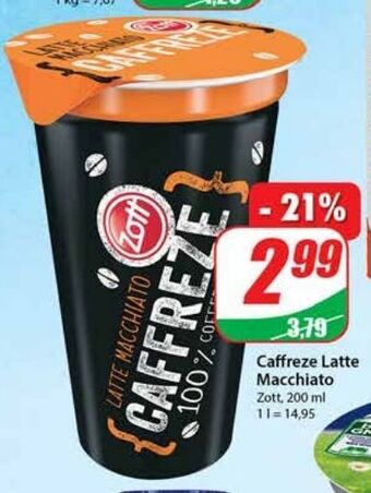 Dino Napój latte macchiato Zott Caffreze oferta