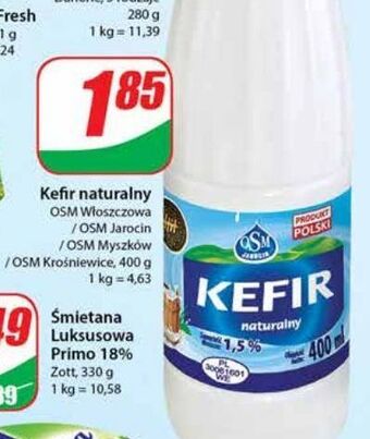 Dino Kefir natura 1.5% Osm Krośniewice oferta