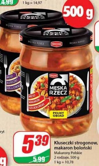 Dino Makaron z mięsem w sosie bolońskim Stoczek Męska Rzecz oferta