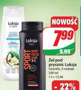 Dino Żel pod prysznic sport Luksja Men oferta