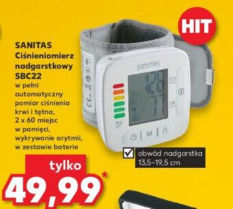 Kaufland Ciśnieniomierz nadgarstkowy sbc22 Sanitas oferta