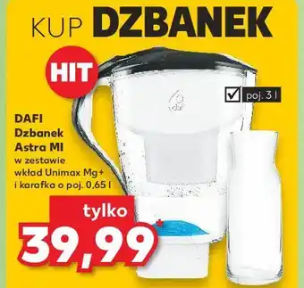 Kaufland Dzbanek astra unimax 3 l + filtr mg karafka 650 ml Dafi oferta