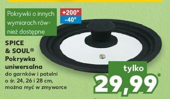 Kaufland Pokrywka silikonowa uniwersalna 24/26/28 cm Spice&Soul oferta