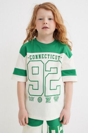 H&M Bawełniany t-shirt oversize oferta