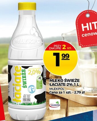 Topaz Mleko świeże Łaciate 2% 1l oferta
