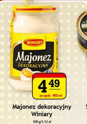 Gram Market Majonez dekoracyjny Winiary 400ml oferta