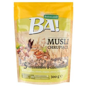 Torimpex Bakalland ba! musli chrupiące 5 orzechów z czekoladą 300 g oferta