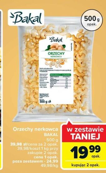 Carrefour Orzechy nerkowca Bakal oferta