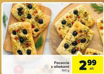 Focaccia z oliwkami