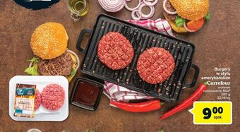 Carrefour Burgery wołowe amerykańskie Carrefour Targ Świeżości oferta