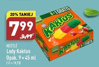ALDI Lody cytrynowo-truskawkowe Nestle Kaktus oferta