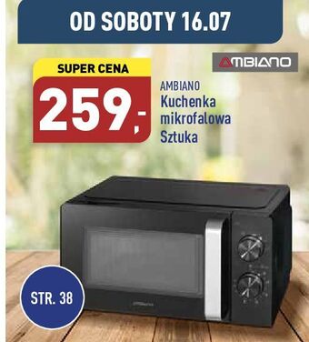 ALDI Kuchenka mikrofalowa czarna Ambiano oferta