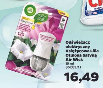 Netto Urządzenie + wkład księżycowa lilia otulona satyną Air Wick Electric Essential Oils oferta