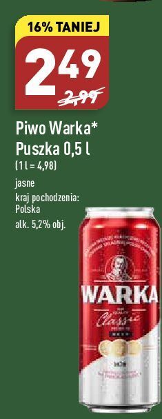 ALDI Piwo Warka oferta