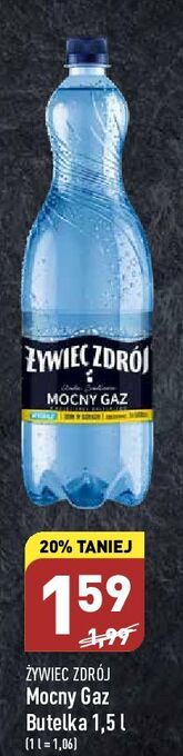 ALDI Woda mocny gaz Żywiec Zdrój oferta