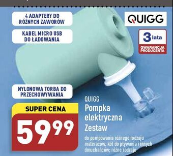 ALDI Pompka elektryczna Quigg oferta