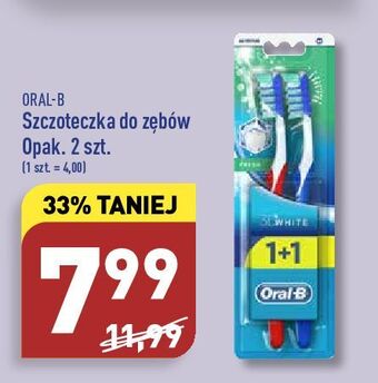 ALDI Szczoteczka do zębów fresh średnia Oral-B 3D White oferta