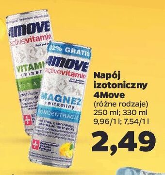 Netto Napój witaminy + minerały 4Move Active Vitamin oferta