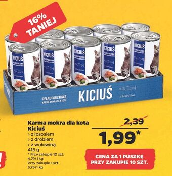 Netto Karma dla kota z łososiem Kiciuś oferta